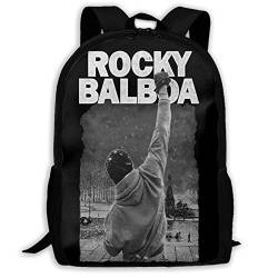 Hdadwy Rocky Balboa Big Student Rucksack Schule Computer Tasche Große Kapazität Laptop Rucksack für Studenten College School Travel One Size von Hdadwy