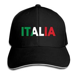 Italia Italy Italian Flag Baseball Cap Sandwich Cap Dad Hat Retro Cowboy Hat Denim Trucker Hat Sun Sports Cap Unisex von Hdadwy