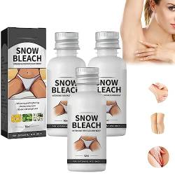 Snow Bleach Cream, Skin Lightening Cream for Intimate Areas, Face and Body Skin Lightening Bleaching Cream for Intimate Areas Brightening (3 PCS) von Hdnaihpp