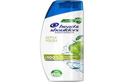 Head & Shoulders Apple Fresh Anti-Schuppen-Shampoo, für Haut und fettiges Haar, bis zum Schutz vor Schuppen, klinisch bewährt, dermatologisch getestet, 225 ml von Head & Shoulders
