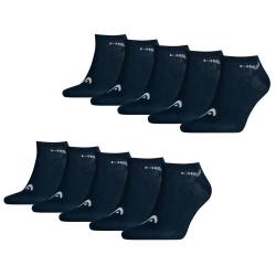 HEAD Herren Damen Unisex Sneaker Sport Socken Kurzsocken Baumwolle - 10er 15er 20er Multipack von Head