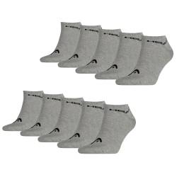 HEAD Herren Damen Unisex Sneaker Sport Socken Kurzsocken Baumwolle - 10er 15er 20er Multipack von Head