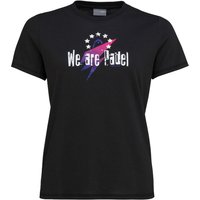 HEAD WAP Star Padel T-Shirt Damen in schwarz von Head
