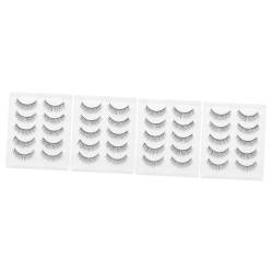 Healeved 20 Paar Kurze Falsche Wimpern Zubehör Für Wimpernverlängerung Falsche Wimpern Magnetisch Wimpern Kosmetik Pestañas Postizas Naturales Sanft Schönheitsprodukte 3d Chemische Faser von Healeved