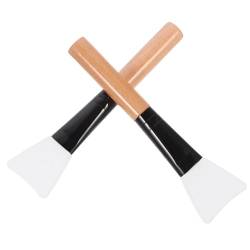 Healeved 2St Maskenpinsel Feuchtigkeitspinsel Maskenapplikator Schminkpinsel Make-up Pinsel werkzeug Bürste für Schlammmasken-Applikator bilden Applikatorpinsel Fräulein Holz von Healeved