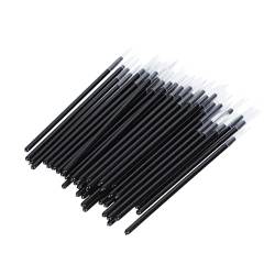 Healeved 50 Stück Eyeliner-pinsel Gesichts-make-up-tools Gesichtswerkzeuge Lippen-make-up-pinsel Einfaches Make-up Augen-make-up-pinsel Wimper Frau Plastik Augenbrauenbürste Mit Deckel von Healeved