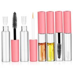 Healeved 6 Stück Leere Flasche Kosmetikartikel Leere Mascara Tube Mit Zauberstab Wimpernbürstentuben Leere Mascara Tube Und Zauberstab Leere Wimperntuben Spenderflaschen Mascara von Healeved