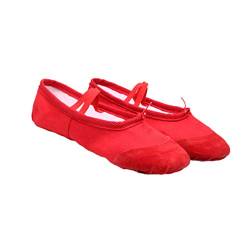 Healifty rote Ballettschuhe Ballettschuhe Pilates Schuhe Yoga Schuhe Tanz Gymnastik Schuhe für Tänzer Erwachsene Größe 37 von Healifty