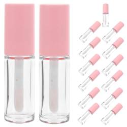 Healvian 15 Stück 10 Ml Großer Lippenpinsel Leere Lippenbalsamtuben Mit Zauberstab Leere Lippenbalsambehälter Lippenbalsamtuben Leere Nachfüllbare Lippenbalsamtuben Lipglosstuben von Healvian