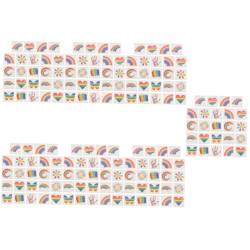 Healvian 168 Stk Gesichtsaufkleber Regenbogen Stolz-flagge Dauerhafte Fälschung Mexikanisches Halloween-tattoo Fake-tattoos Sehen Echt Aus Und Halten Lange Fröhlich Kind Tier Auto Aufkleber von Healvian