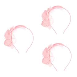 Healvian 3st Haarband Für Mädchen Vintage-hut Haarspulen Haarschleife Dame Haarband Fascinators Blumenhüte Kopfbedeckungen Für Teepartys Kopfbedeckung Faszinator Charmant Stirnband Damen von Healvian
