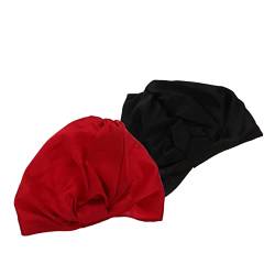 Healvian 4 Stück Nachtmütze aus Seide Kopfbedeckung für Damen im Sommer Schlafmützen Seidenhaube Kappen Schlafmütze aus Seide Haarpflege Hut Mädchen Haarkappe Duschhaube von Healvian