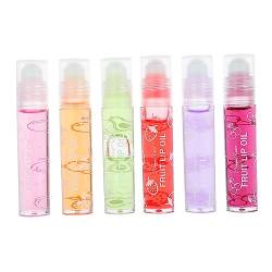 Healvian 6St Lippenbalsam Lippenstift lippenmaske Lipgloss für Mädchen 10-12 Klarer, glänzender Lipgloss Obst Lippenöle Make-up feuchtigkeitsspendender Lipgloss Lippen glatter Pflege Lotion von Healvian