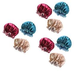 Healvian 9 Stk Chemotherapie-Kappe Hüte haarschutz Schlafmütze für Mädchen Dusche Satinhaube Frauen Schlafmütze Haarausfallkappe Europäisch und amerikanisch Nachtmütze Duschhaube Haarkappe von Healvian