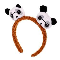 Healvian Haarband im chinesischen Stil Make-up-Kopftuch Süßes Wasch-Stirnband abschmink haarband make up haarband حجاب Make-up-Stirnband lustiges Stirnband Tier-Stirnband bilden Panda Damen von Healvian