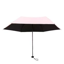 Hearda Regenschirm Manuell, Taschenschirm Sturmfest Leicht Regenschirm Kompakt Schnelltrockend, Schützt vor Regen und Sonne, für Kinder Erwachsene Männer Frauen, Reise, Im Freien (Rosa) von Hearda