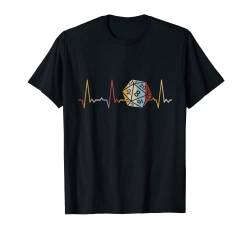 Herzschlag 20 Seitiger Würfel T-Shirt von Heartbeat Grafik Geschenke Damen Herren Kinder