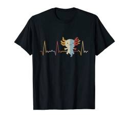 Herzschlag Axolotl T-Shirt von Heartbeat Grafik Geschenke Damen Herren Kinder