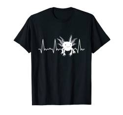 Herzschlag Axolotl T-Shirt von Heartbeat Grafik Geschenke Damen Herren Kinder