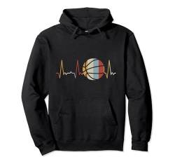 Herzschlag Basketball Pullover Hoodie von Heartbeat Grafik Geschenke Damen Herren Kinder
