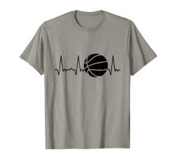 Herzschlag Basketball T-Shirt von Heartbeat Grafik Geschenke Damen Herren Kinder