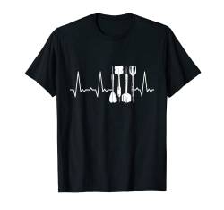 Herzschlag Darts T-Shirt von Heartbeat Grafik Geschenke Damen Herren Kinder
