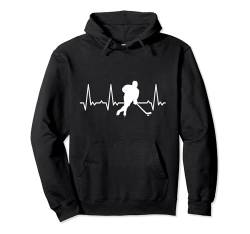 Herzschlag Eishockey Pullover Hoodie von Heartbeat Grafik Geschenke Damen Herren Kinder