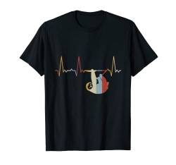 Herzschlag Faultier T-Shirt von Heartbeat Grafik Geschenke Damen Herren Kinder