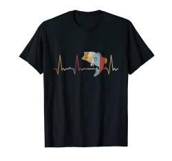 Herzschlag Fisch T-Shirt von Heartbeat Grafik Geschenke Damen Herren Kinder