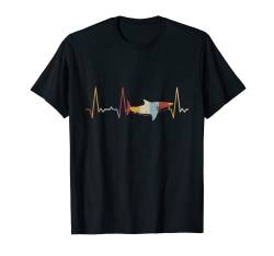 Herzschlag Hai T-Shirt von Heartbeat Grafik Geschenke Damen Herren Kinder