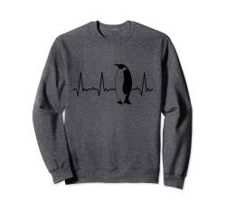 Herzschlag Pinguin Sweatshirt von Heartbeat Grafik Geschenke Damen Herren Kinder