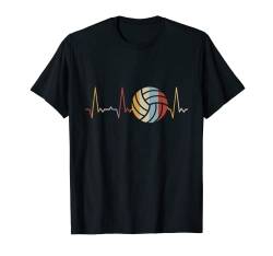 Herzschlag Volleyball T-Shirt von Heartbeat Grafik Geschenke Damen Herren Kinder