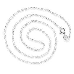 Heartbreaker Erbskette in Echtsilber /Länge 45 cm, Ø 1 mm / Halskette aus 925 Sterlingsilber / Unisex Kette für Anhänger /HB LN 60 von Heartbreaker