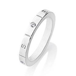 Heartbreaker Kompass Ring mit Zirkonia in Echtsilber rhodiniert | Kollektion Windrose| Zarter Ring aus 925 Sterlingsilber | Ring für Damen und Herren | LD WR 11 von Heartbreaker