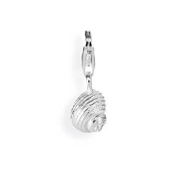 Heartbreaker Muschel Charm mit Karabiner in Echtsilber / Eleganter Charm nickelfrei für Damen in 925 Sterling Silber / HB 186 von Heartbreaker