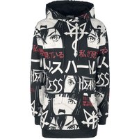 Heartless - Gothic Kapuzenpullover - I'm Lost Hood - M bis 3XL - für Damen - Größe M - schwarz/weiß/rot von Heartless