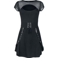 Heartless - Gothic Kleid knielang - Eranthe Dress - XS bis XXL - für Damen - Größe L - schwarz/grau von Heartless