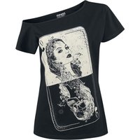 Heartless - Gothic T-Shirt - Tarot Top - S bis 4XL - für Damen - Größe 3XL - schwarz von Heartless