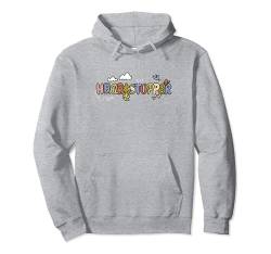 Heartstopper Cute Colorful Clouds And Flowers Big Chest Logo Pullover Hoodie von Heartstopper