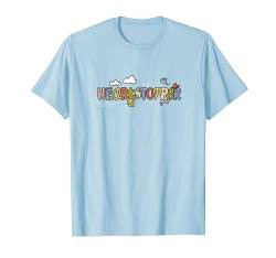 Heartstopper Cute Colorful Clouds And Flowers Big Chest Logo T-Shirt von Heartstopper