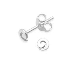 Mini-Ohrstecker mit Wirbel-Design, Sterling-Silber, Größe: 4 mm, 5078 Inklusive hochwertiger silberfarbener Geschenkbox von Heather Needham Silver