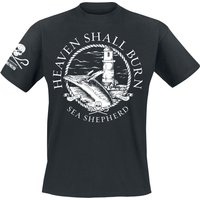 Heaven Shall Burn T-Shirt - Sea Shepherd Cooperation - For The Oceans - S bis XXL - für Männer - Größe L - schwarz  - EMP exklusives Merchandise! von Heaven Shall Burn
