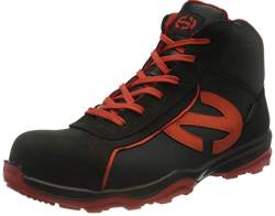 Heckel Unisex 6266345 Run-R 300 HIGH Safety Boots, Size 45 Arbeitsschuhe, Schwarz Orange, EU von Heckel