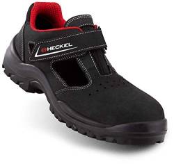 Heckel Unisex 6703344 Focus 2.0 Sandal, Size 44 Arbeitsschuhe, Schwarz Rot, EU von Heckel