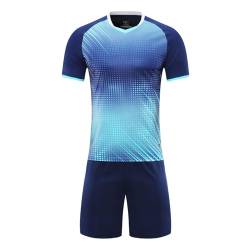 Hedmy Kinder Trainingsanzug Jungen Sportanzug Kurzarm T-Shirt mit Shorts Jogginganzug Fußball Basketball Sportkleidung 5-14 Jahre Navy Blau 122-128 von Hedmy