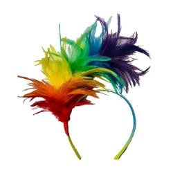 Modisches Karnevals-Stirnband, bunt, Boho-Haarband, Party, Kostüm, Performance, Tanz, Deko-Zubehör, Haarkopf von HeeDz