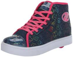 Heelys Unisex Veloz Sneaker, Denim Pink Rainbow, 40.5 EU von Heelys