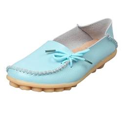 Heheja Damen Freizeit Flache Schuhe Low-top Mokassin Loafers Erbsenschuhe Mondlicht Asia 37 (23.5cm) von Heheja