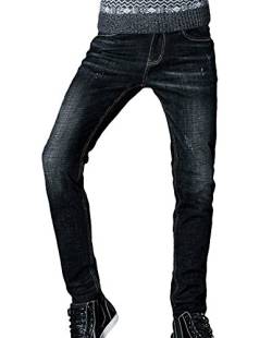 Heheja Herren Freizeit Jeanshosen Straight Denim Hose Übergröße Schlank Jeans 42 von Heheja