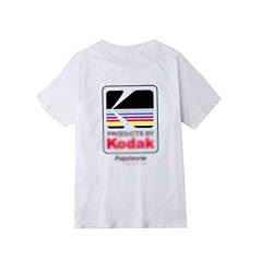 Heheja Mode Gedruckt Kodak T-Shirt Straße Einfache Wilde Männer Und Frauen Lässig Kurzärmelige T-Shirt Weiß S von Heheja